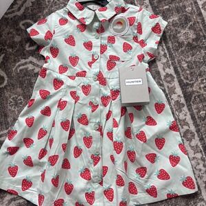 NWT Hunter Toddler Girls Size 2T Summer Dress Strawberries